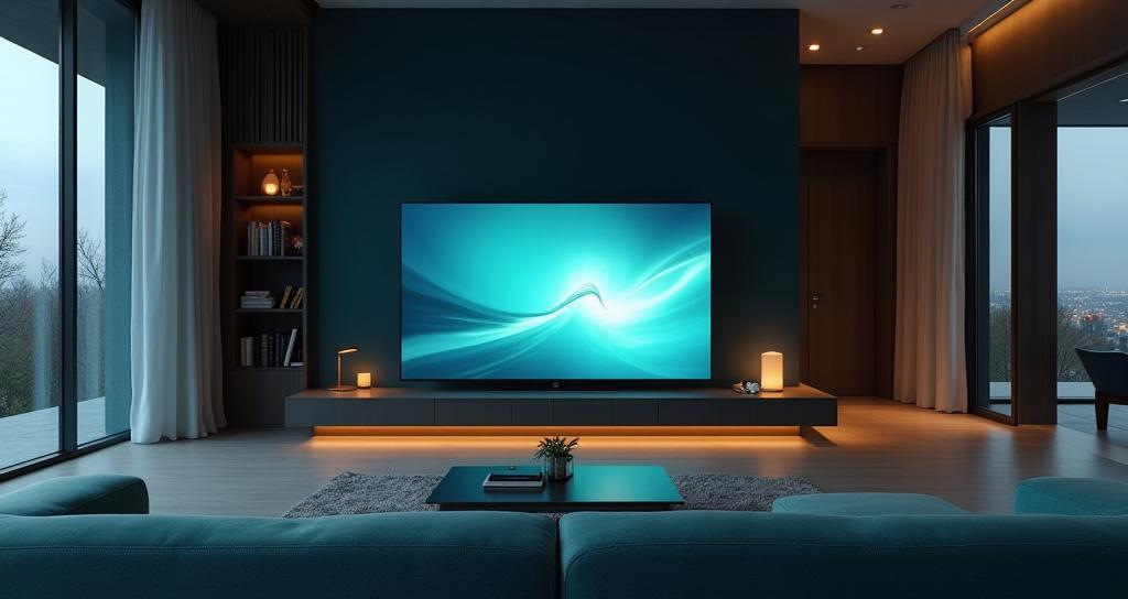 ZenithView Smart TV in a modern living room setting.